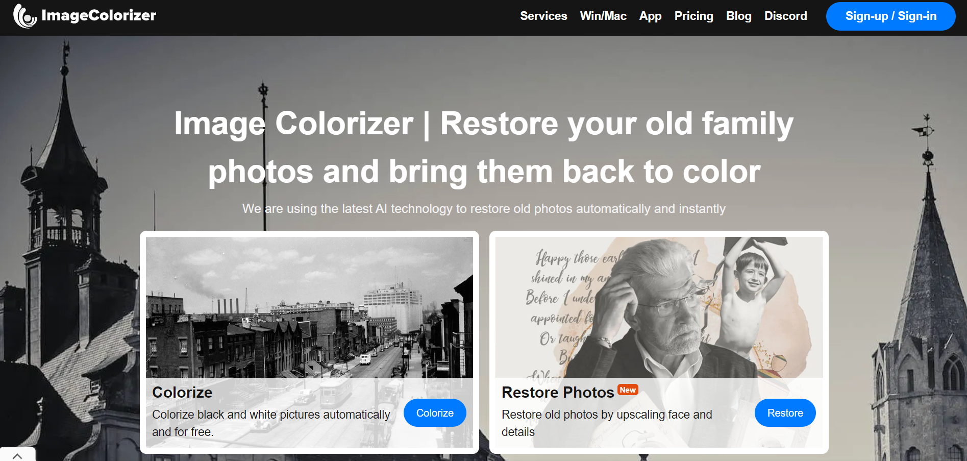 ImageColorizer: Bringing New Life to Old Photos