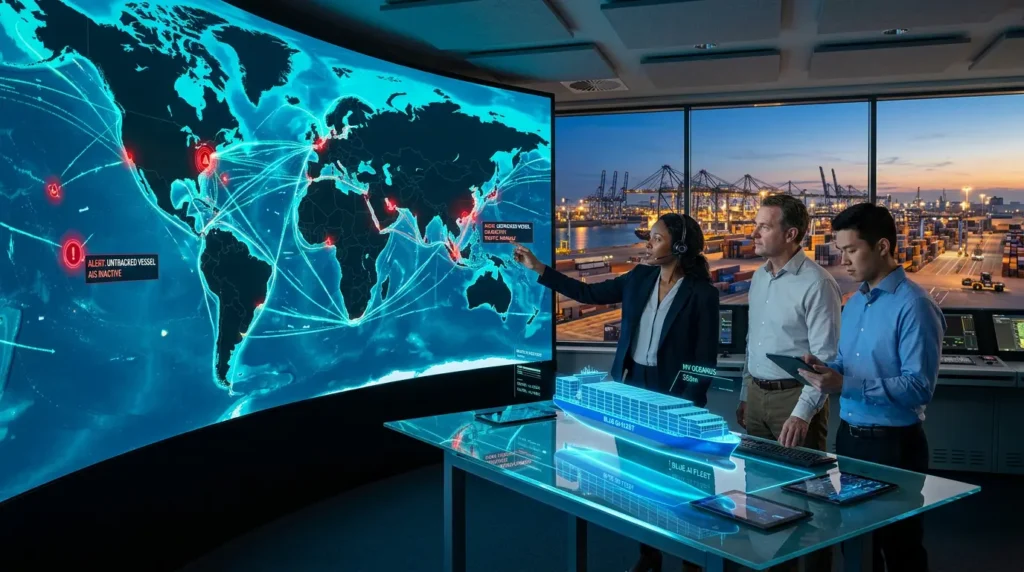 AI in Maritime & Shipping: Securing Trade Routes, Autonomous Ships, and Spotting “Dark” Vessels